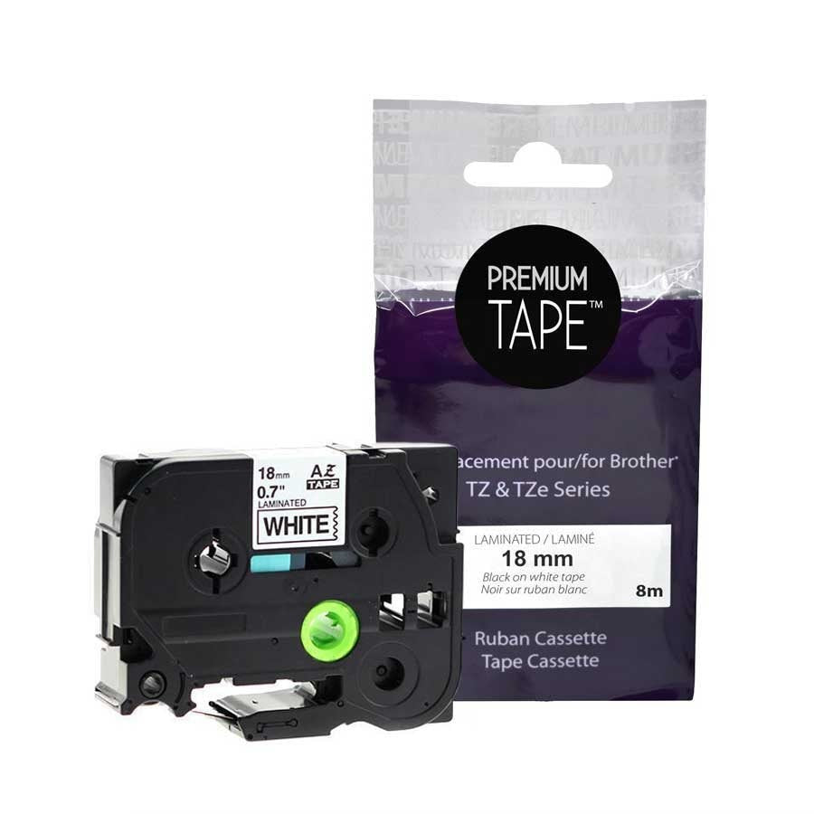 Brother TZ-241 Black/White 18mm New Compatible Tape-Premium Tape