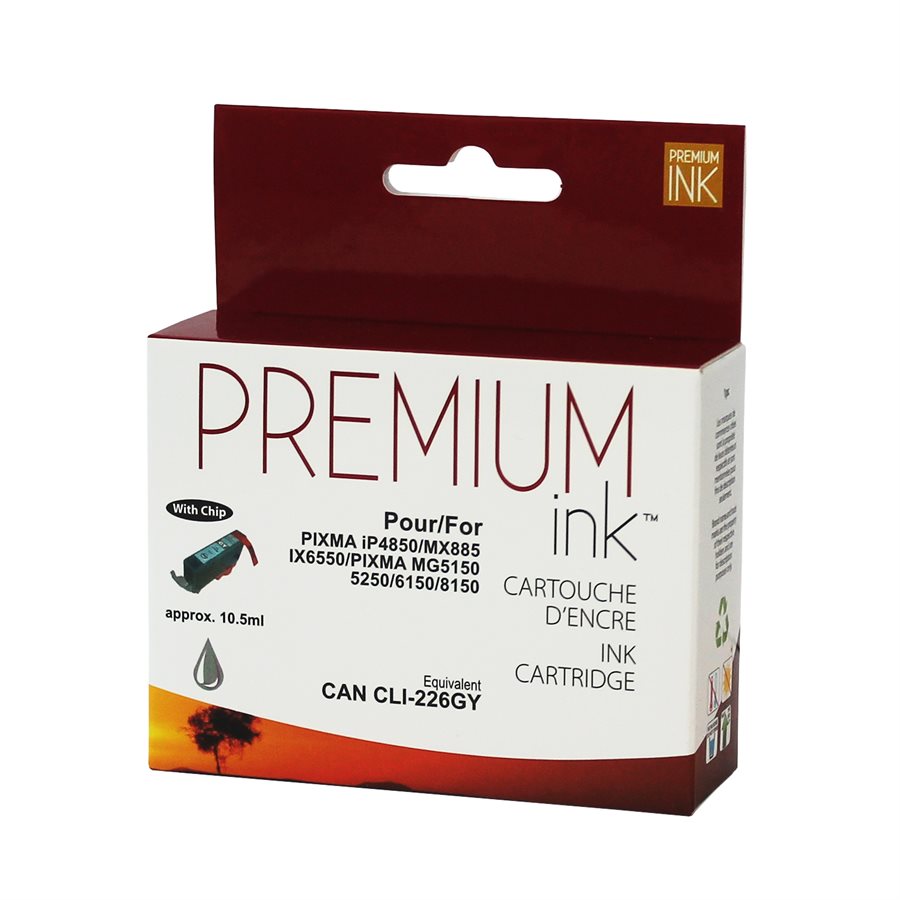 Canon CLI-226 New Compatible Ink Cartridge Grey-Premium Ink