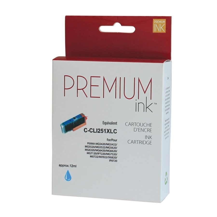 Canon CLI-251XL Cyan New Compatible Ink Cartridge-Premium Ink