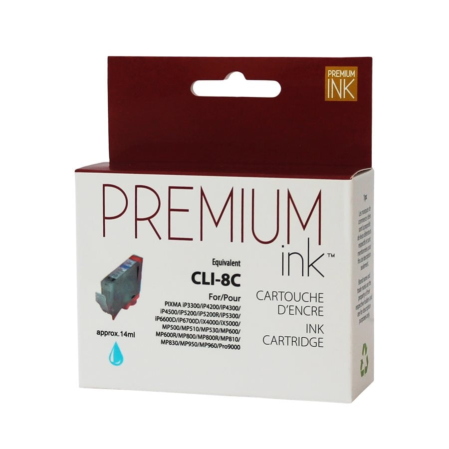 Canon CLI-8 New Compatible Ink Cartridge Cyan-Premium Ink