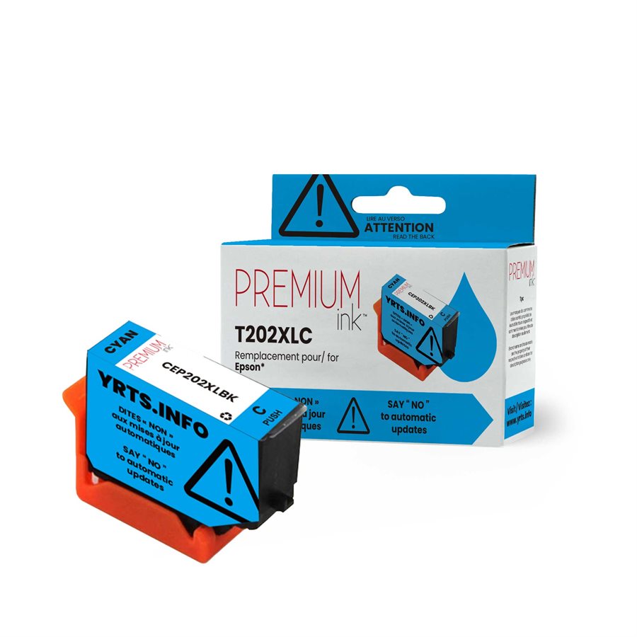 Epson T202XL220 New Compatible Ink Cartridg YRTS Cyan-Premium Ink