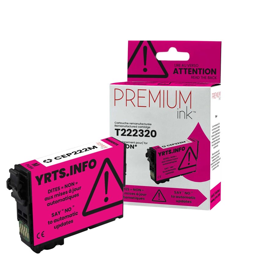 Epson T222320 New Compatible Ink Cartridge Magenta-Premium Ink