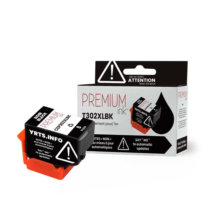 Epson T302XL020 New Compatible Ink Cartridge YRTS Black-Premium Ink