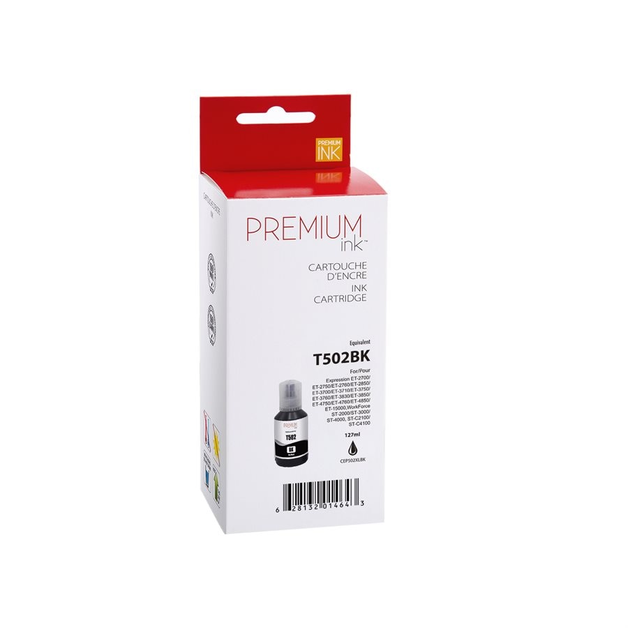 Epson T502XL120 New Compatible Ink Cartridge Black-Premium Ink