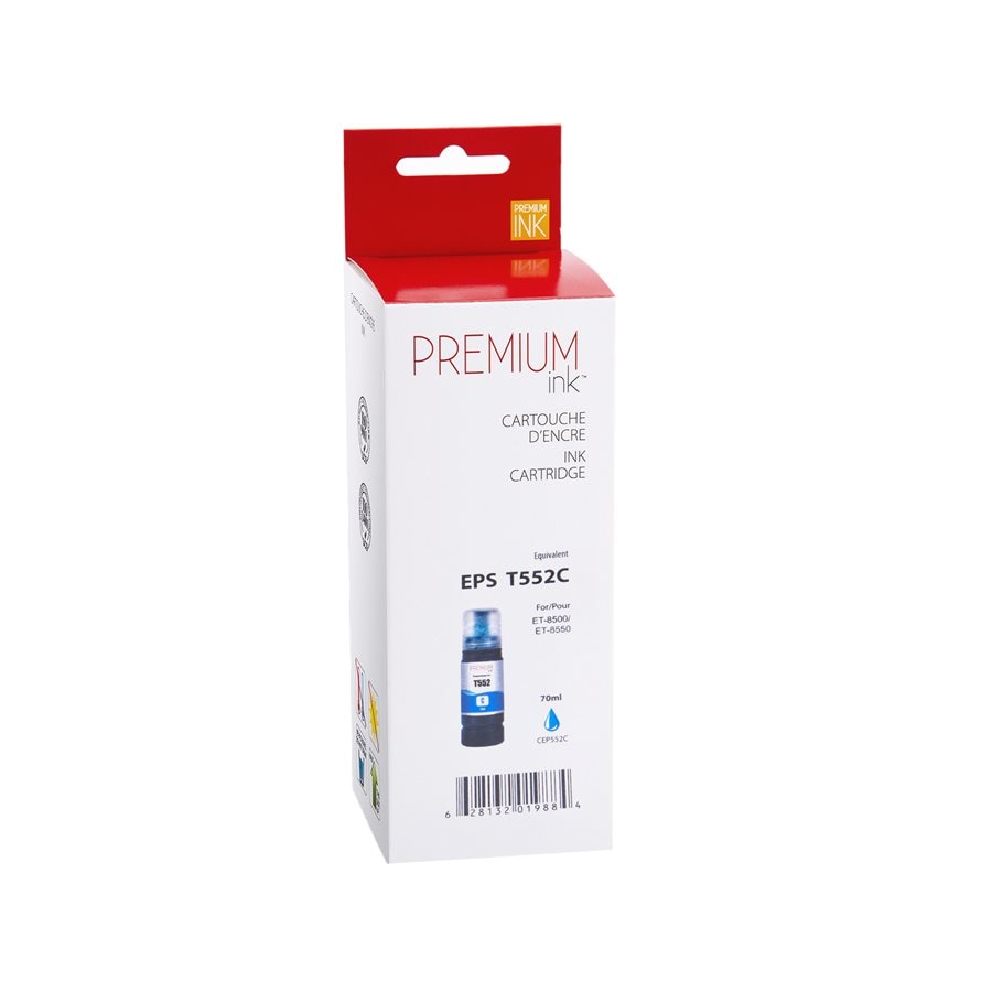 Epson T552220 New Compatible Ink Cartridge Cyan-Premium Ink