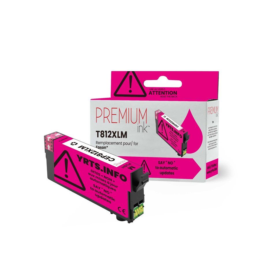 Epson T812XL320 New Compatible Ink Cartridge-Premium Ink YRTS Magenta-Premium Ink