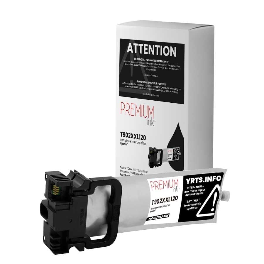 Epson T902XXL120 New Compatible Ink Cartridge-Premium Ink Black Pigment-Premium Ink