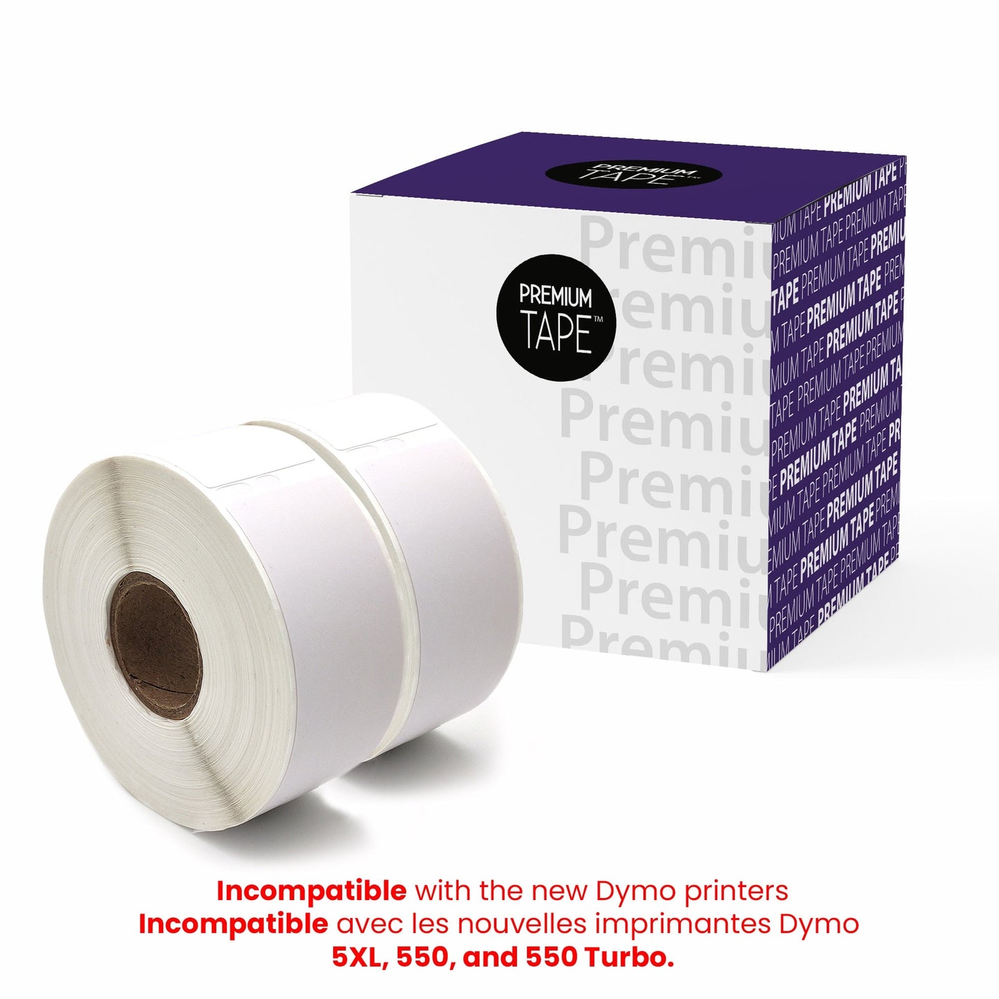 Dymo 30252 New Compatible Labels 1 1/8'' x 3 1/2'' 2 x 350-Premium Tape