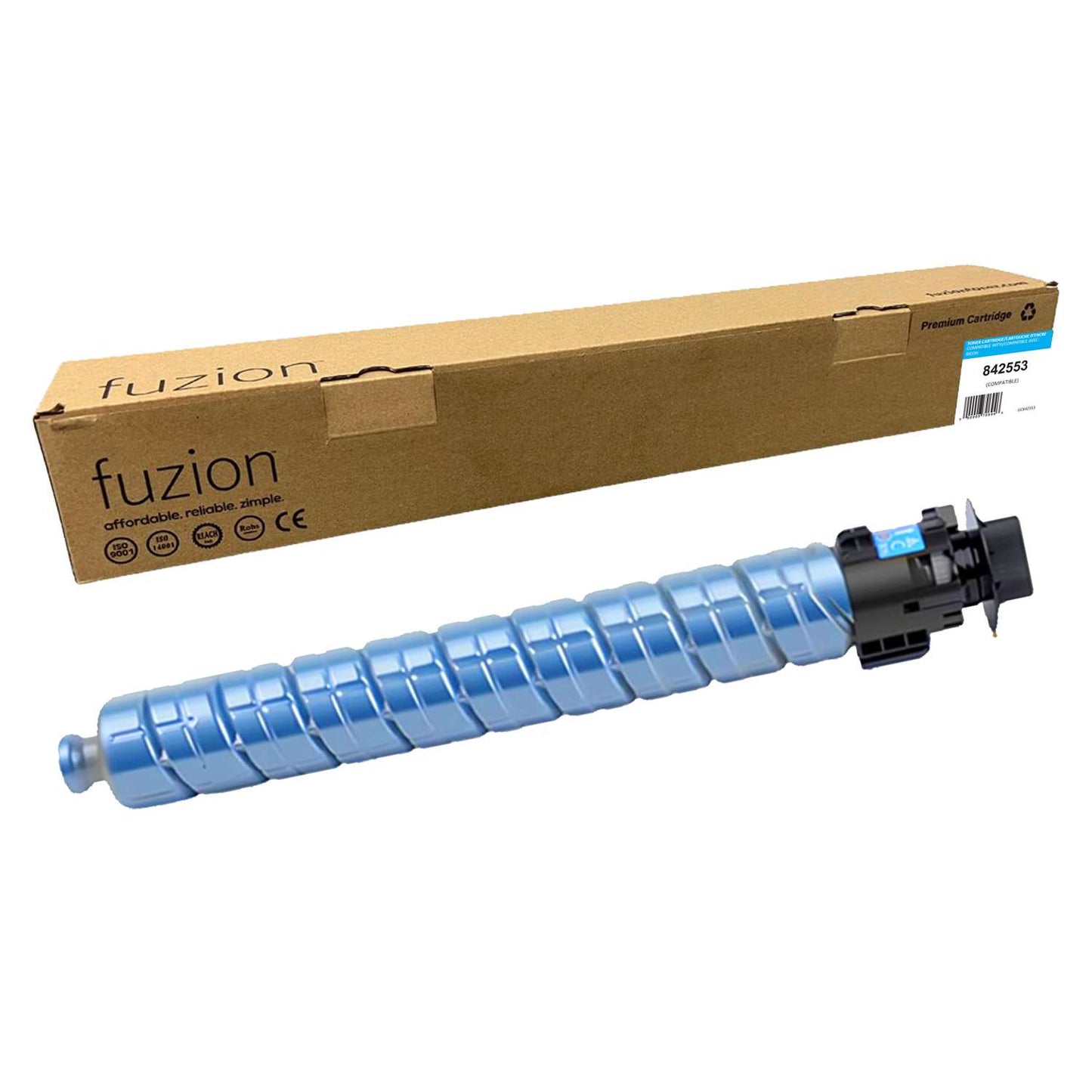 Ricoh 842553 Compatible Toner Cartridge - Cyan - Fuzion