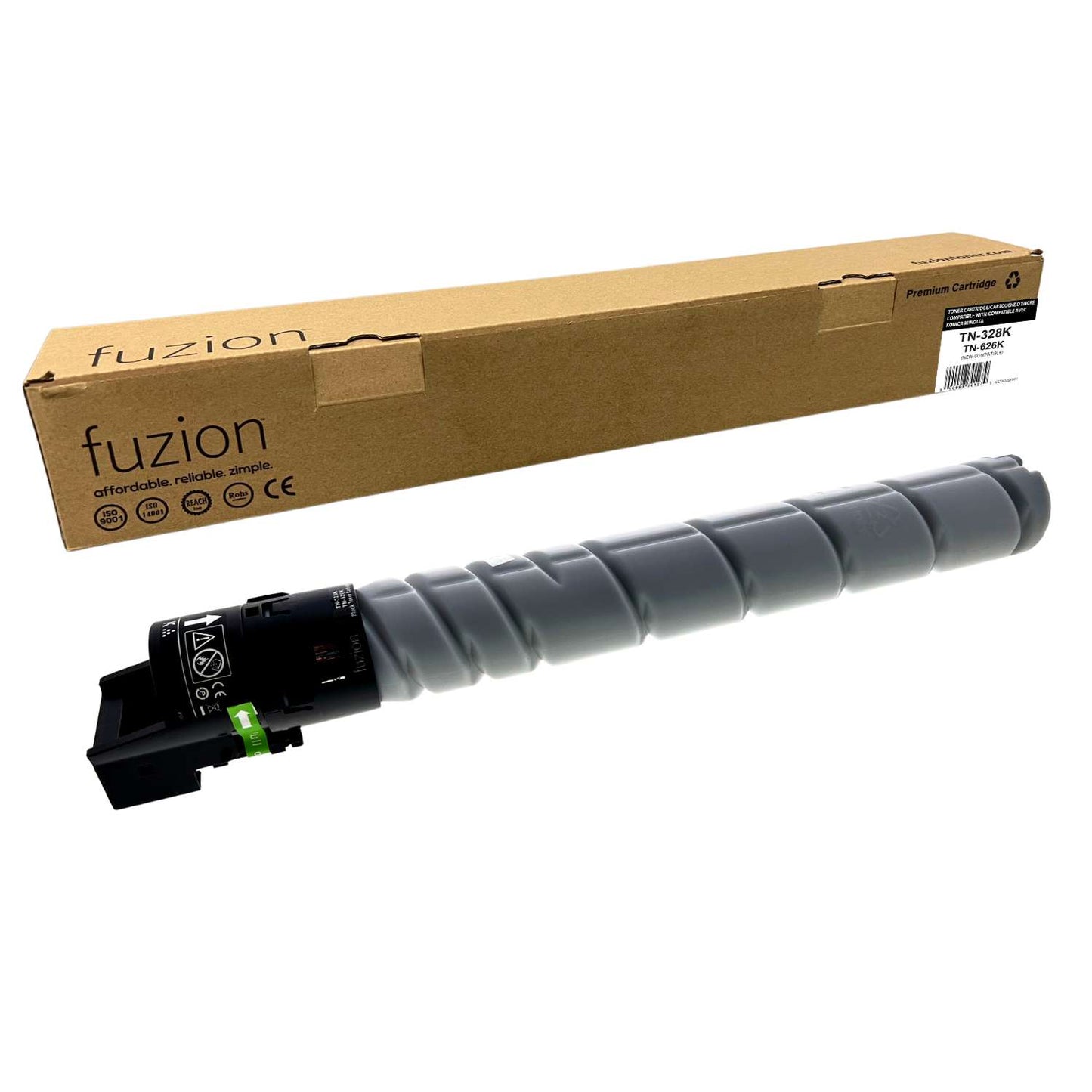 Konica MinoltaTN-328 / TN-626K Compatible Toner Cartridge - Black - Fuzion