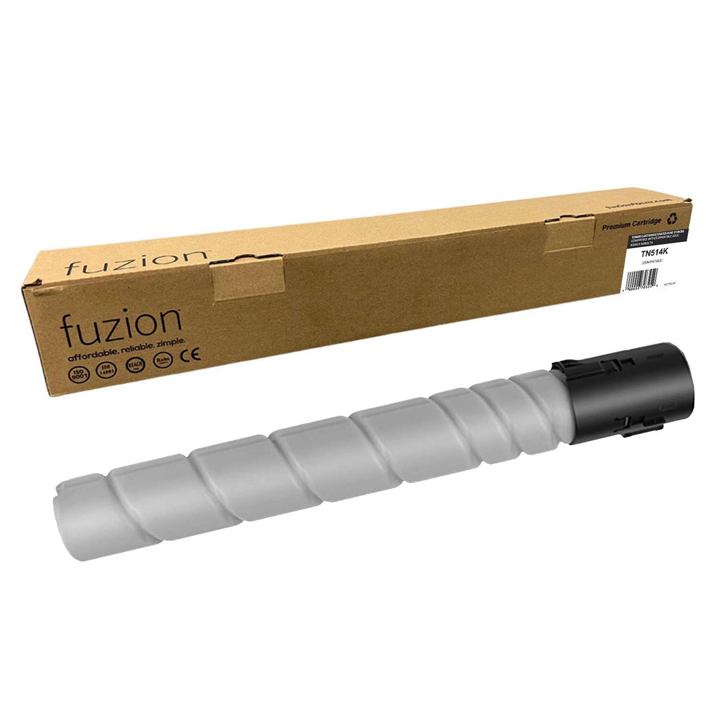 Konica MinoltaTN-514K Compatible Toner Cartridge - Black - Fuzion