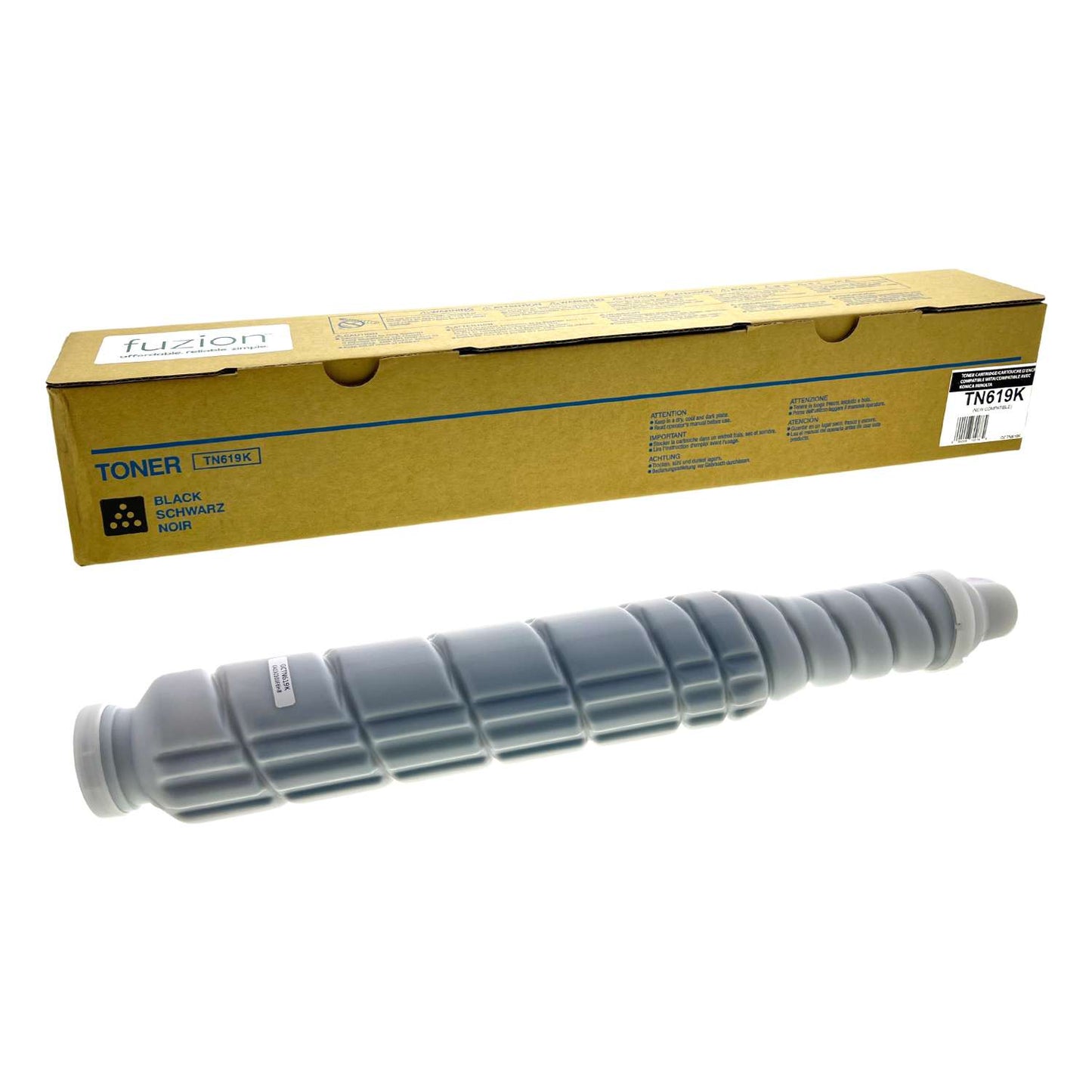 Konica MinoltaTN-619K Compatible Toner Cartridge - Black - Fuzion