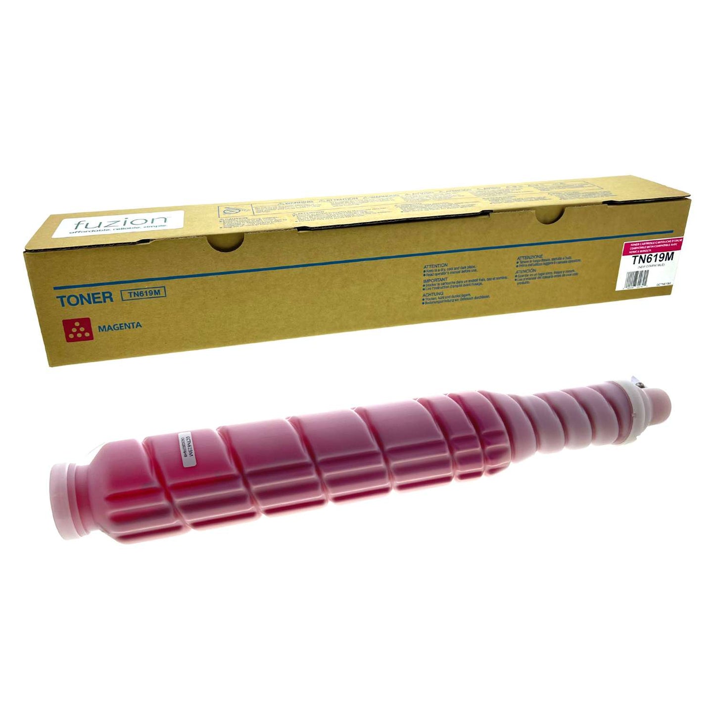 Konica MinoltaTN-619M Compatible Toner Cartridge - Magenta - Fuzion