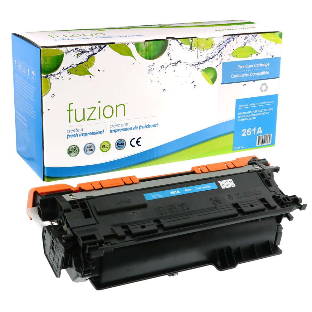 HP CE261A (648A) Remanufactured Toner Cartridge - Cyan - Fuzion
