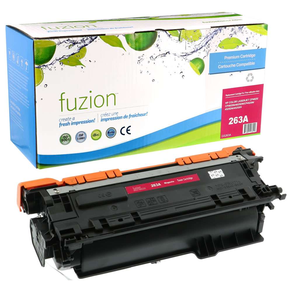 HP CE263A (648A) Remanufactured Toner Cartridge - Magenta - Fuzion