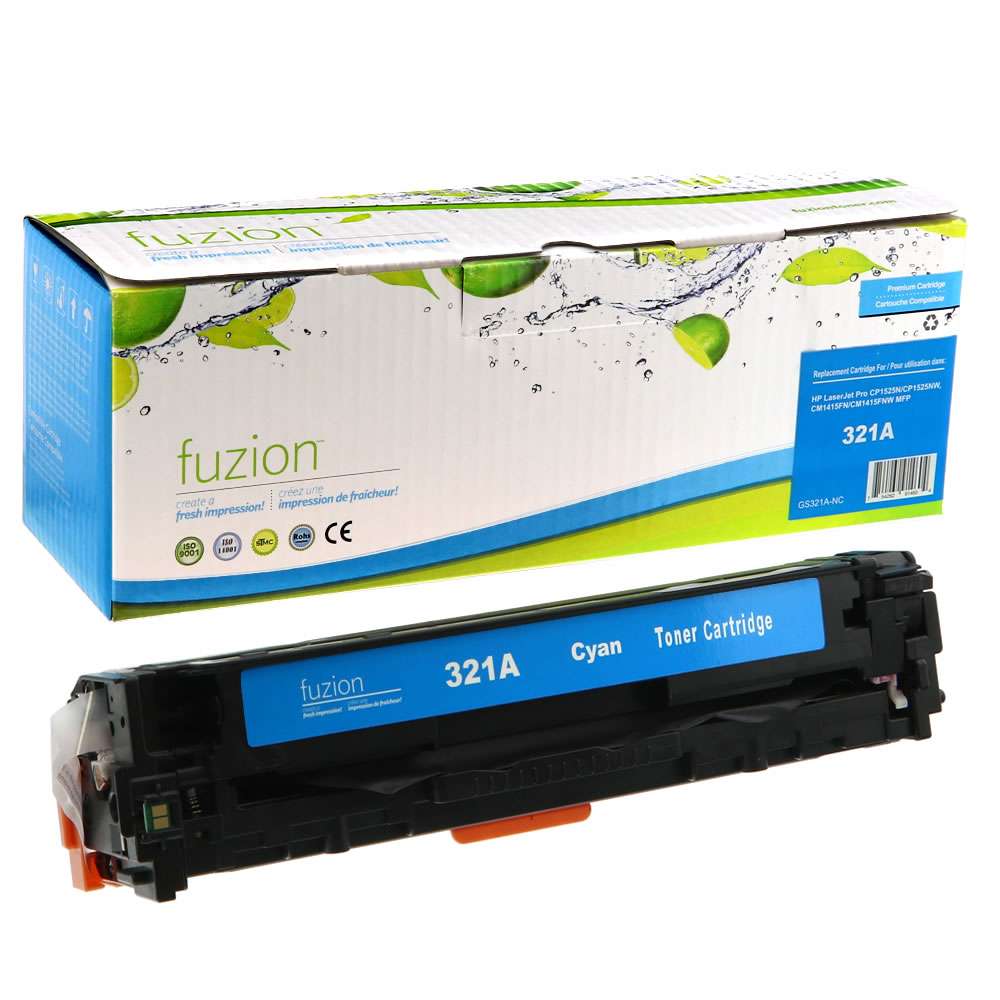 HP CE321A (128A) Compatible Toner Cartridge - Cyan - Fuzion
