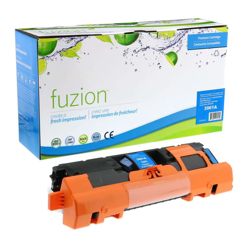 HP Q3961A (122A) Remanufactured Toner Cartridge - Cyan - Fuzion