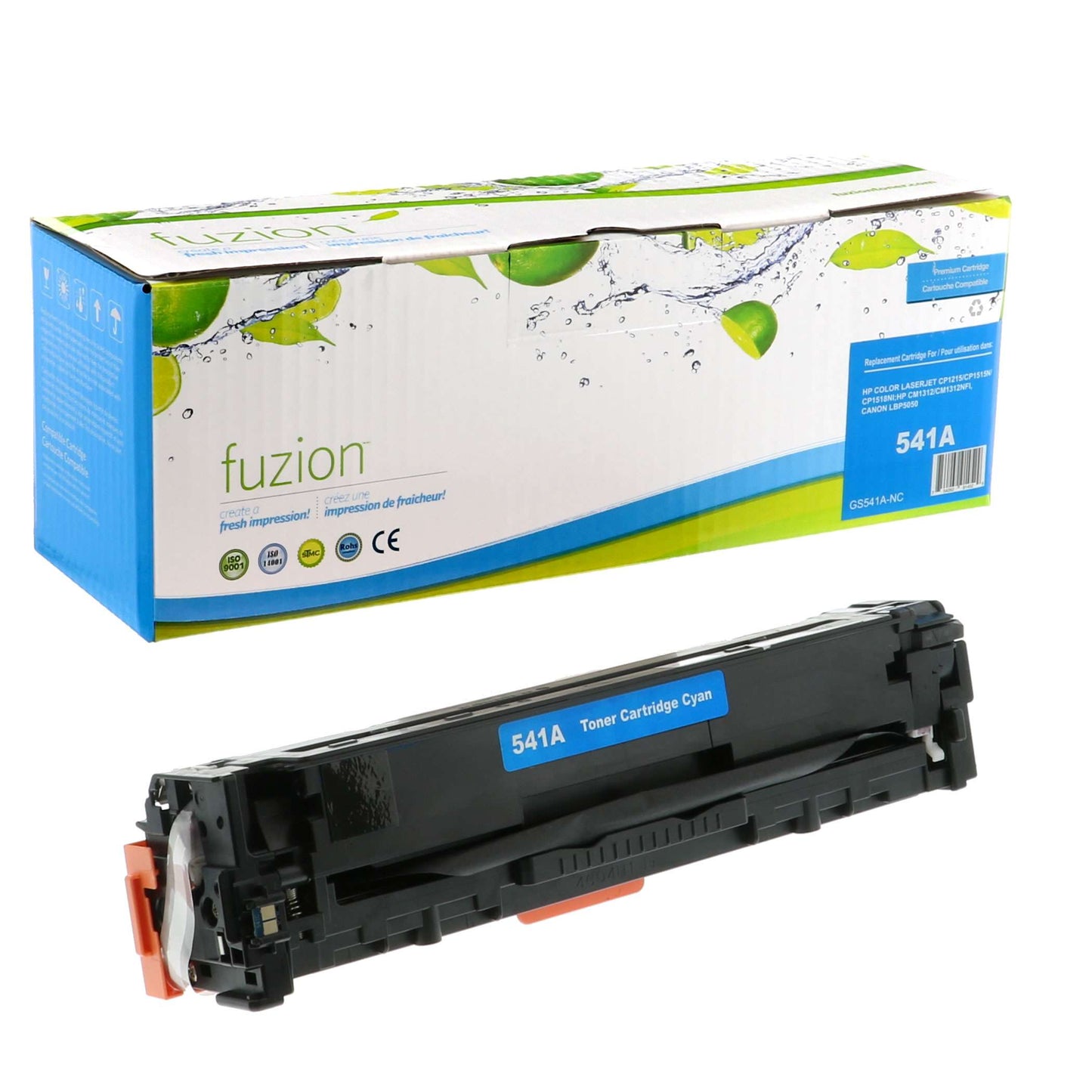 HP CB541A (125A) Compatible Toner Cartridge - Cyan - Fuzion