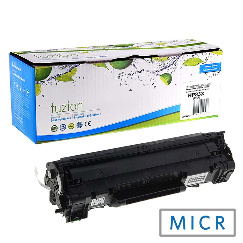 HP CF283X (83X) Remanufactured MICR Toner Cartridge - Fuzion