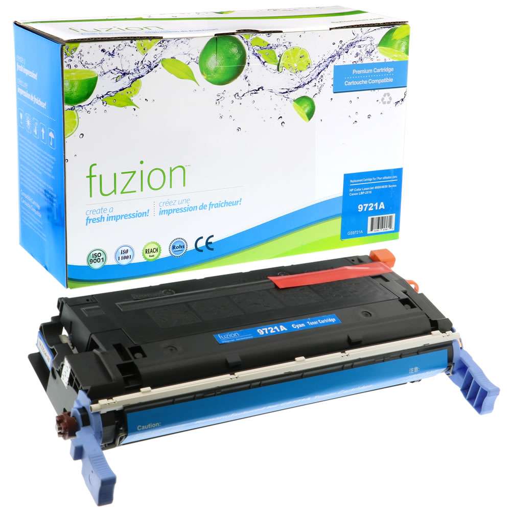 HP C9721A (641A) Remanufactured Toner Cartridge - Cyan - Fuzion