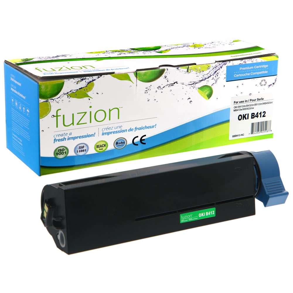 Okidata 45807105 Compatible Toner Cartridge - Black - Fuzion