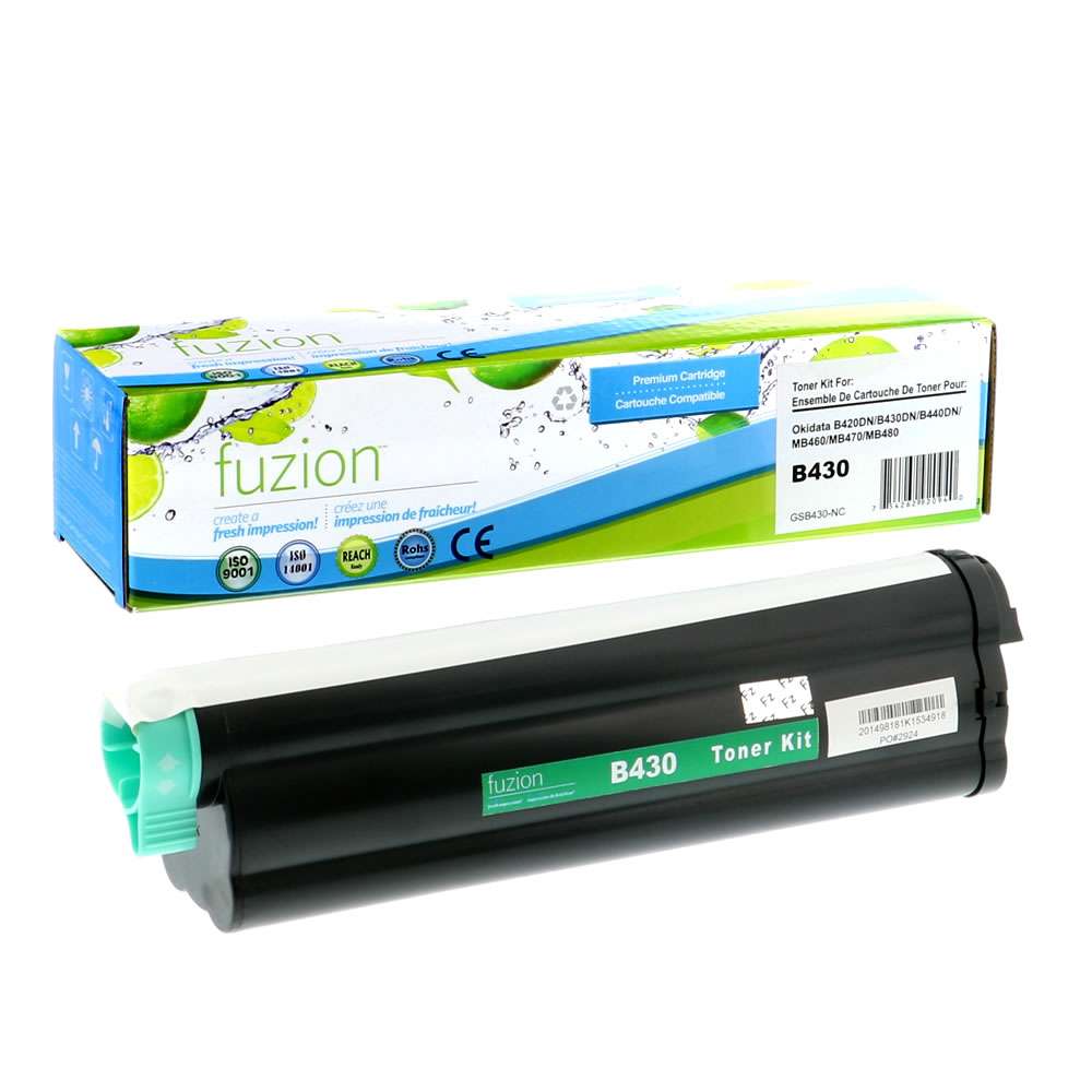 Okidata 43979201 Compatible Toner Cartridge - Black - Fuzion