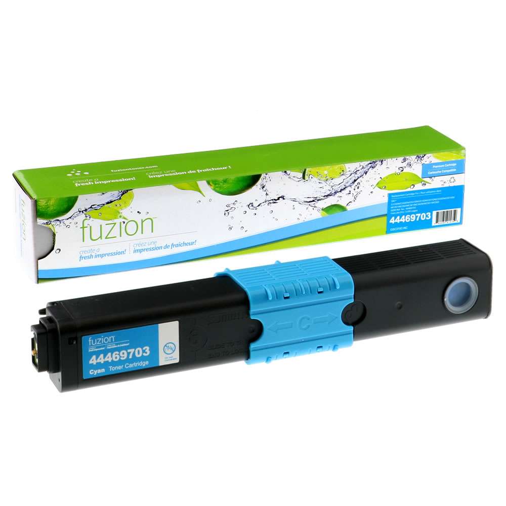 Okidata 44469703 Compatible Toner Cartridge - Cyan - Fuzion