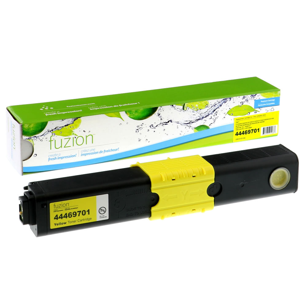 Okidata 44469701 Compatible Toner Cartridge - Yellow - Fuzion