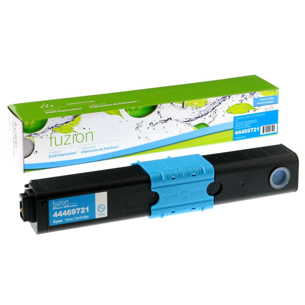 Okidata 44469721 Compatible Toner Cartridge - Cyan - Fuzion