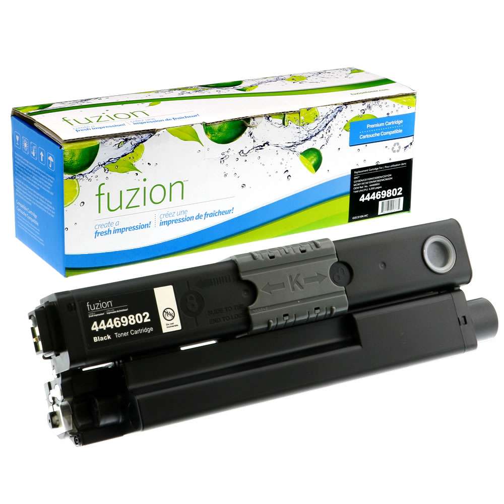 Okidata 44469802 Compatible Toner Cartridge - Black - Fuzion
