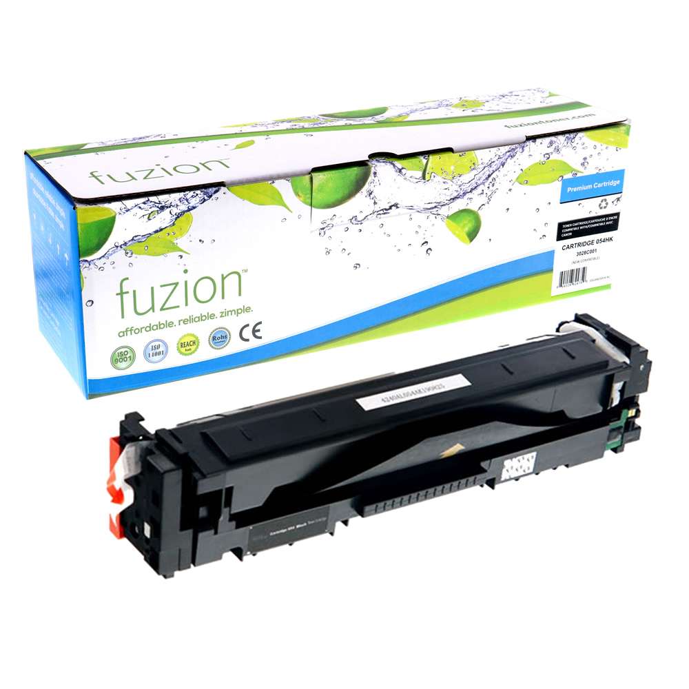 Canon 054HBK 3028C001 Compatible Toner Cartridge High Yield - Black - Fuzion