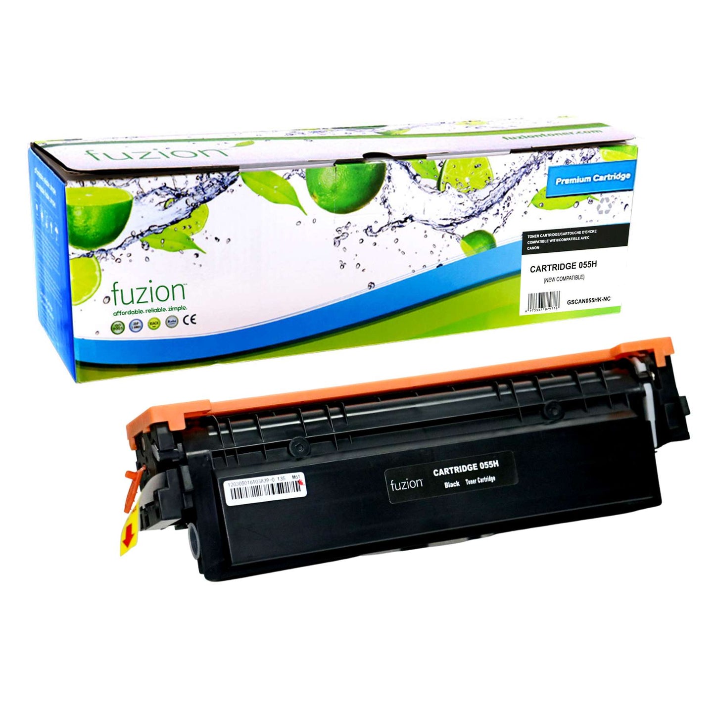 Canon 055H 3020C001 Compatible Toner Cartridge High Yield - Black - Fuzion