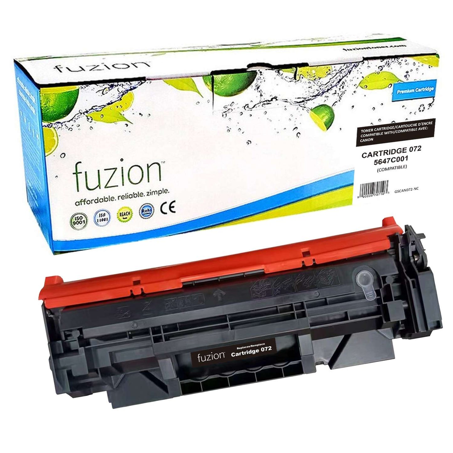 Canon 072 5647C001 Compatible Toner Cartridge - Black - Fuzion