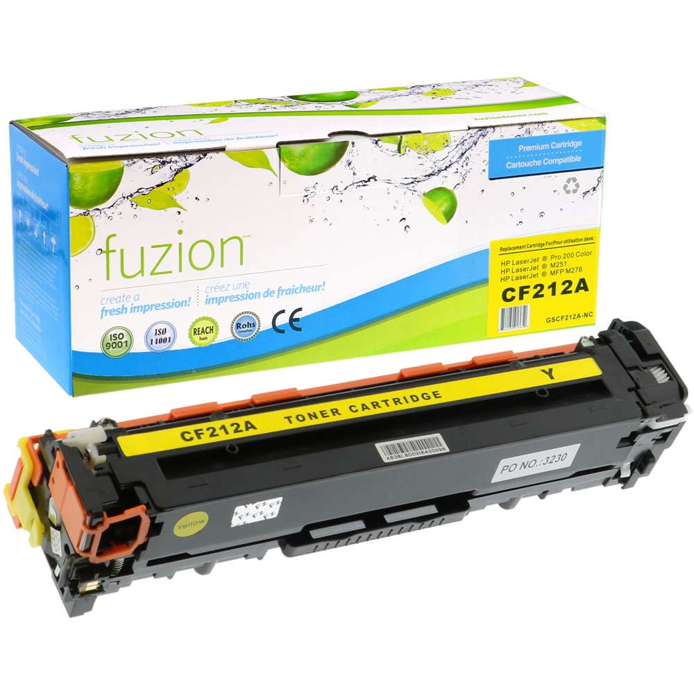 HP CF212A (131A) Compatible Toner Cartridge - Yellow - Fuzion