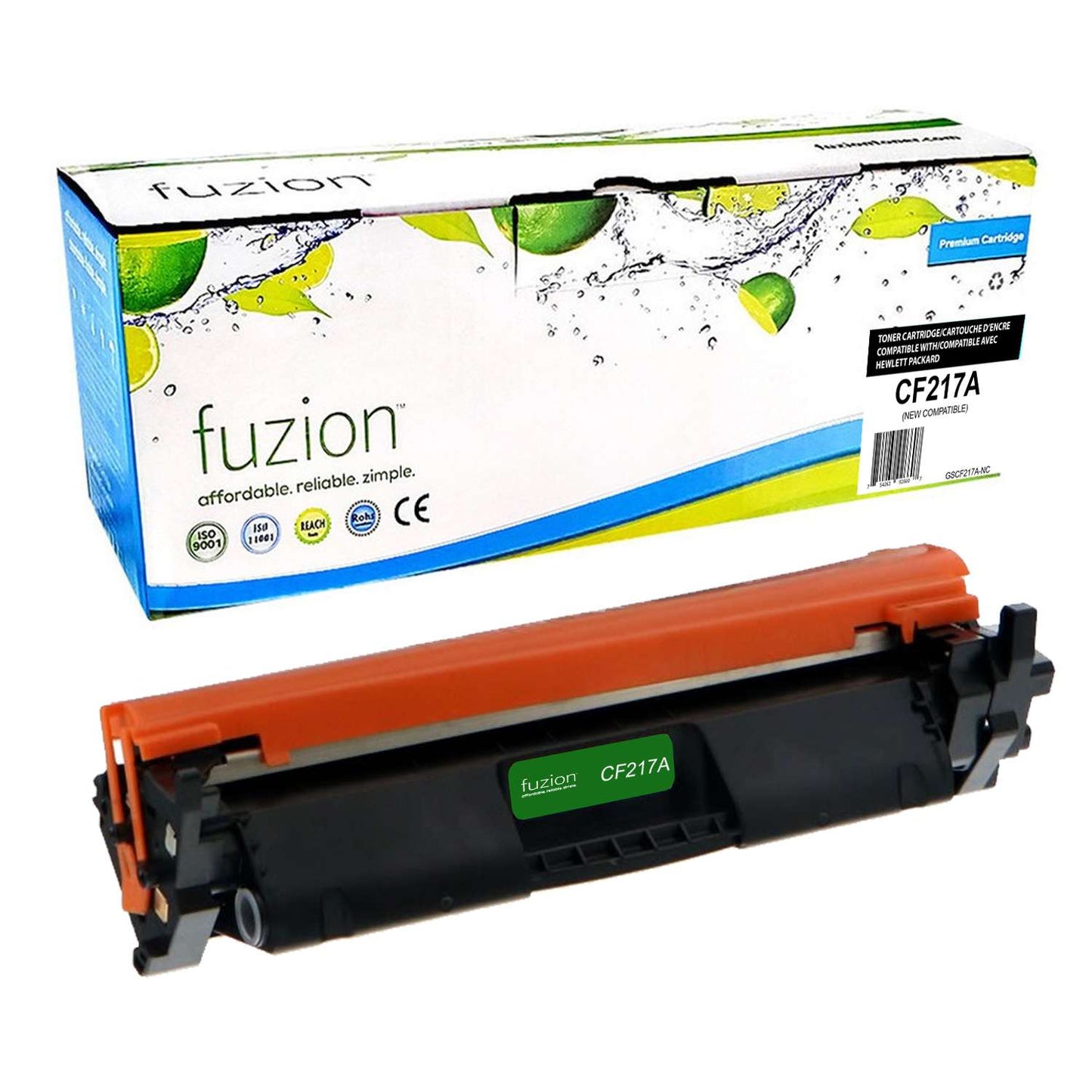 HP CF217A (17A) Compatible Toner Cartridge - Black - Fuzion