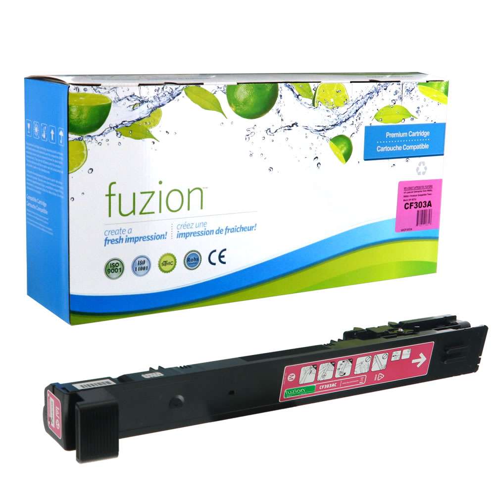HP CF303A (827A) Remanufactured Toner Cartridge - Magenta - Fuzion