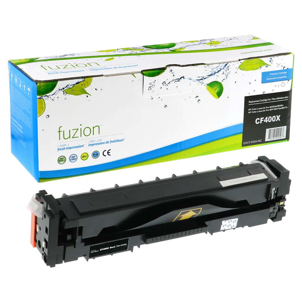HP CF400X (201X) Compatible Toner Cartridge High Yield - Black - Fuzion