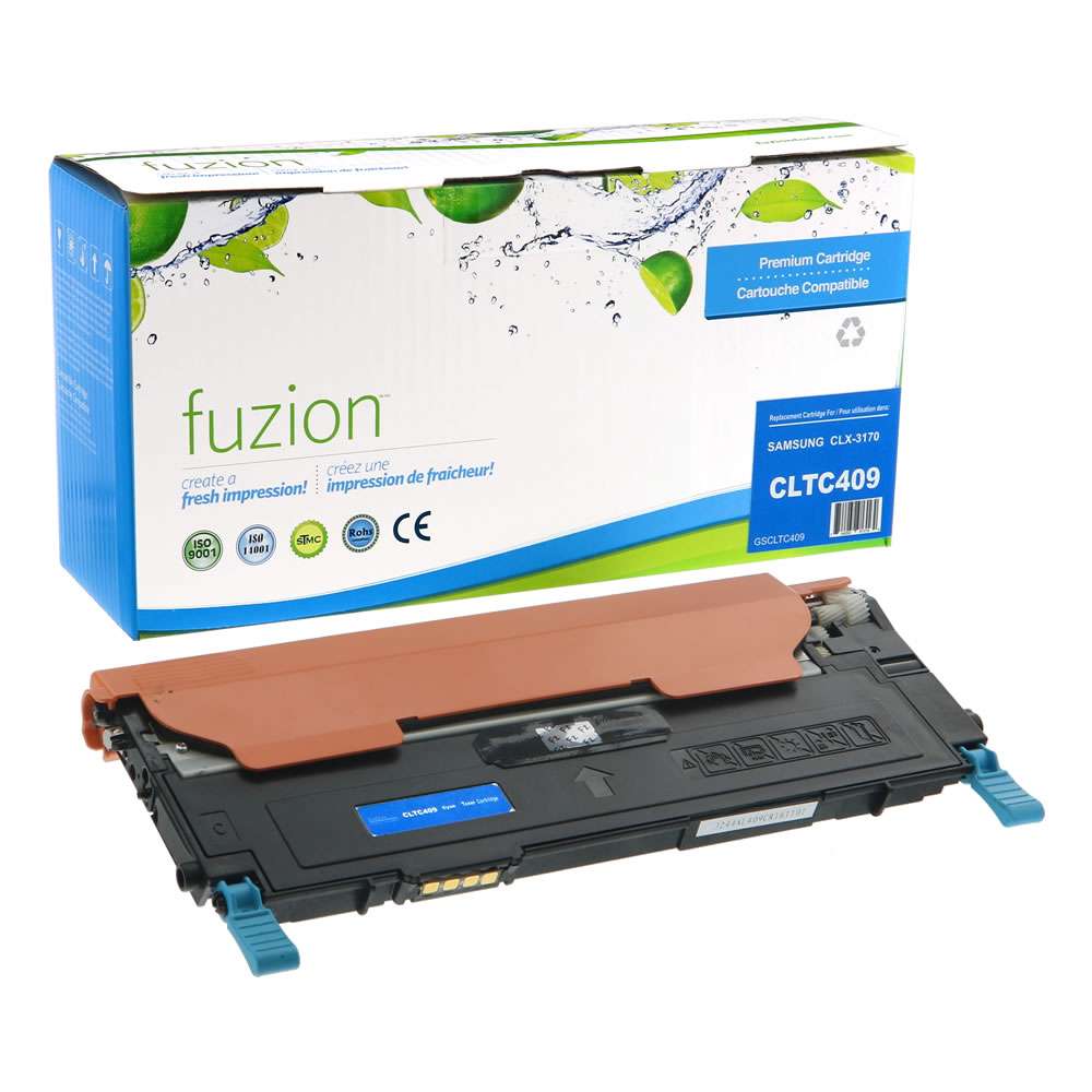 Samsung 409 CLT-C409S Remanufactured Toner Cartridge - Cyan - Fuzion