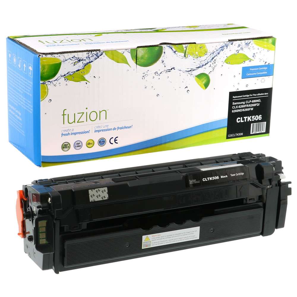 Samsung 506 CLT-K506L Compatible Toner Cartridge High Yield - Black - Fuzion