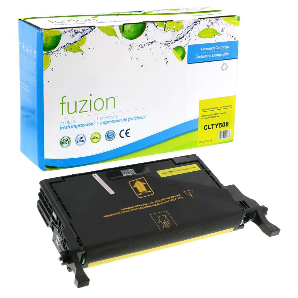 Samsung 508 CLT-Y508L Remanufactured Toner Cartridge High Yield - Yellow - Fuzion