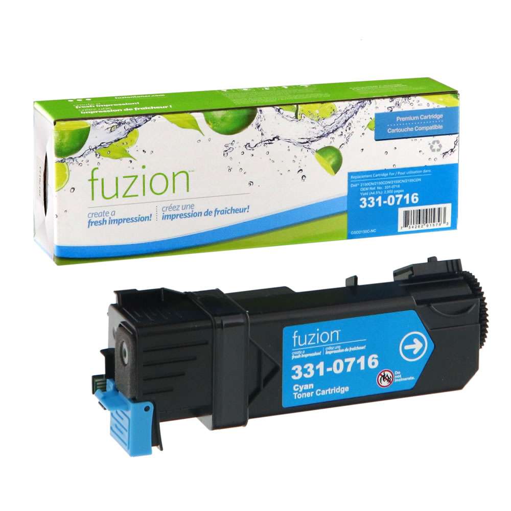 Dell 331-0716 Compatible Toner Cartridge - Cyan - Fuzion