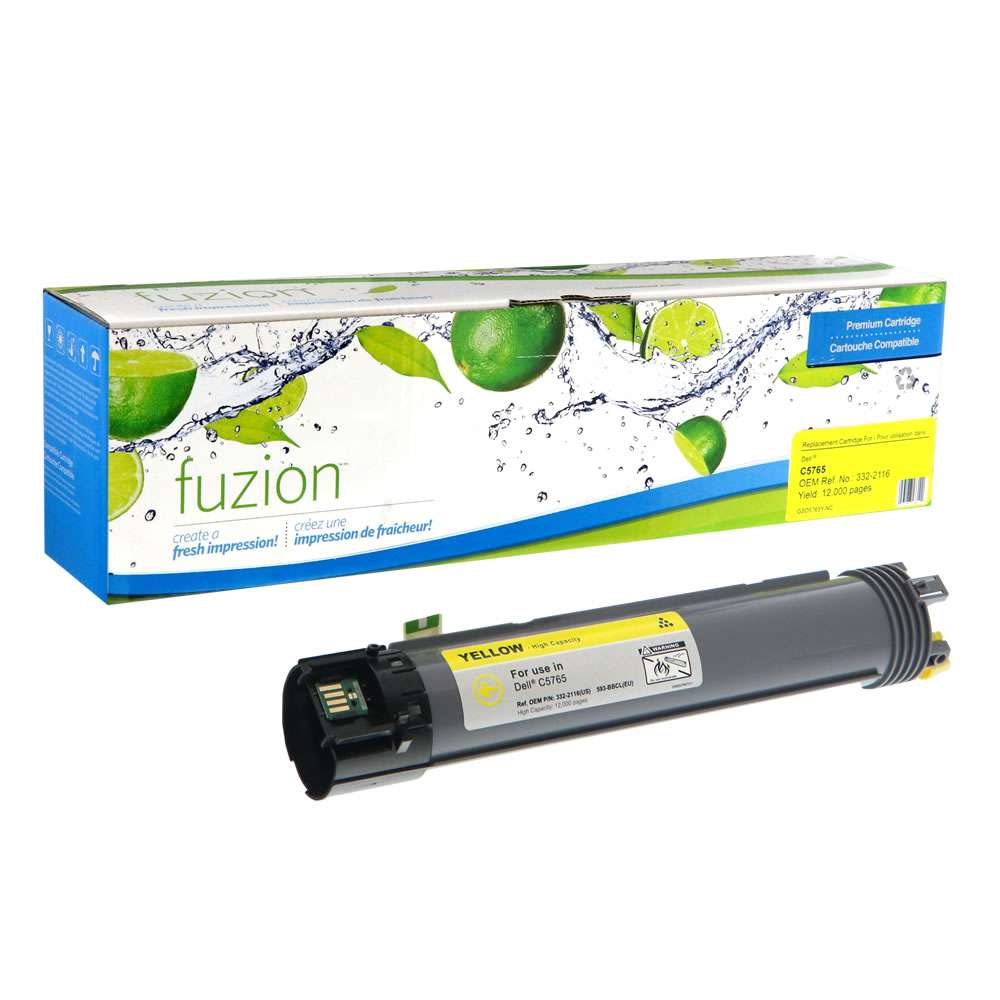 Dell 332-2116 Compatible Toner Cartridge - Yellow - Fuzion