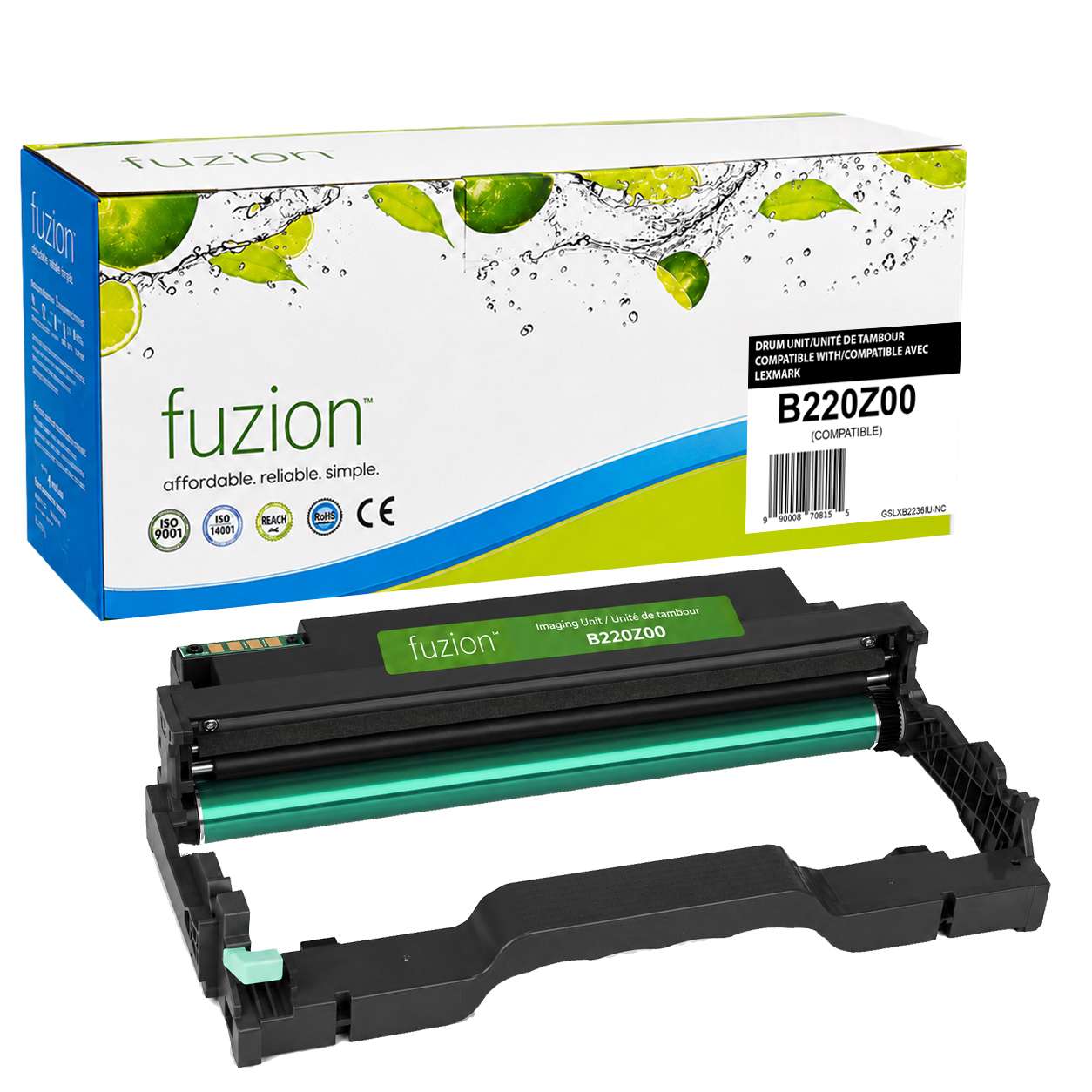 Lexmark B220Z00 Compatible Imaging Unit - Black - by Fuzion