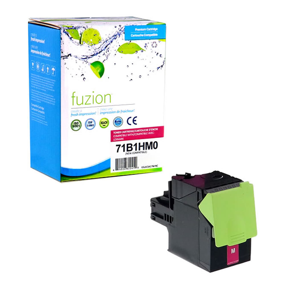 Lexmark 71B1HM0 Compatible Toner Cartridge High Yield - Magenta - Fuzion