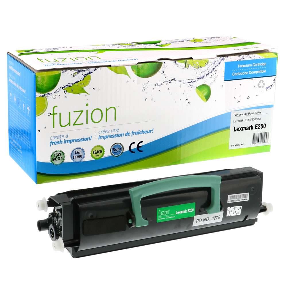 Lexmark E250A11A Compatible Toner Cartridge - Black - Fuzion