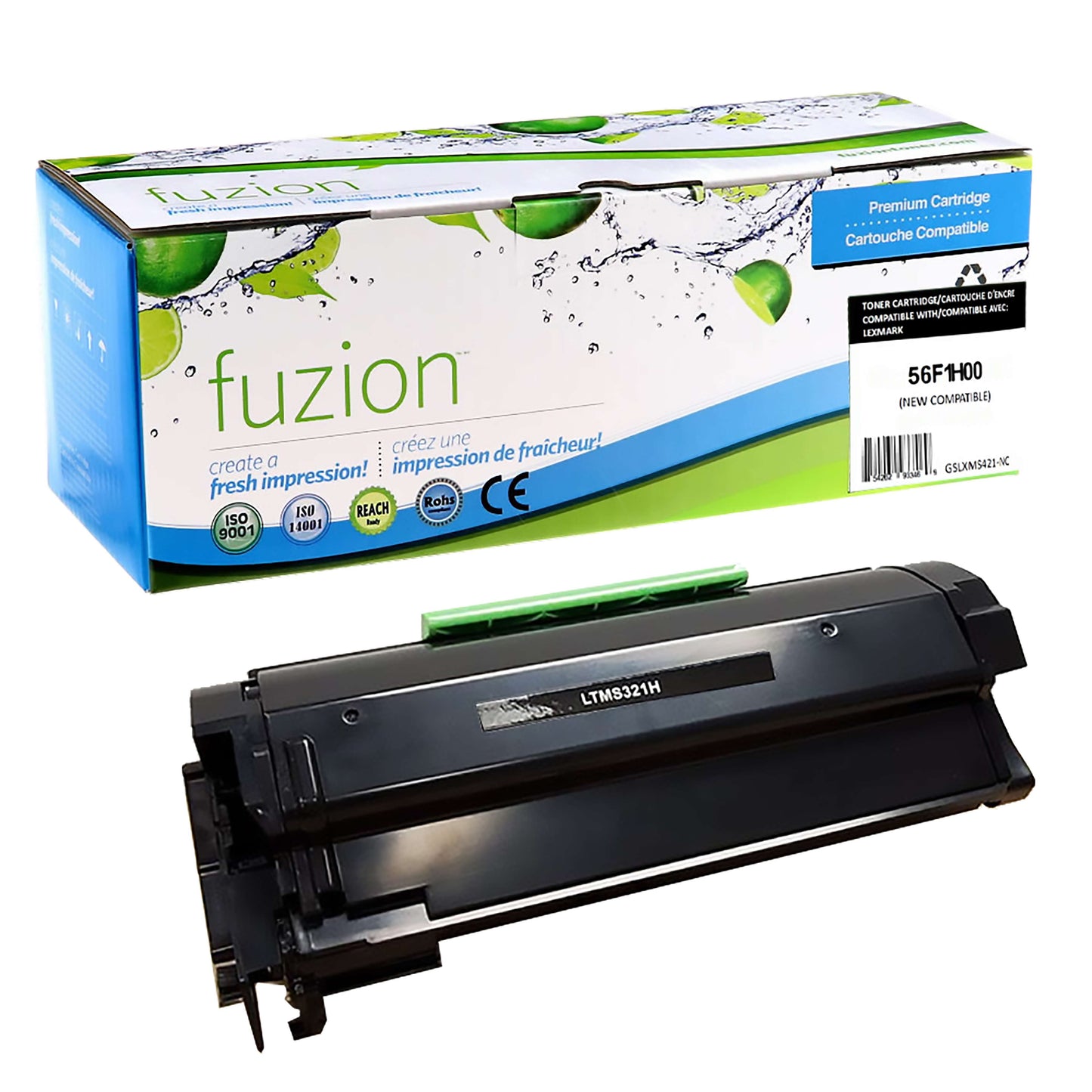 Lexmark 56F1H00 Compatible Toner Cartridge High Yield - Black - Fuzion