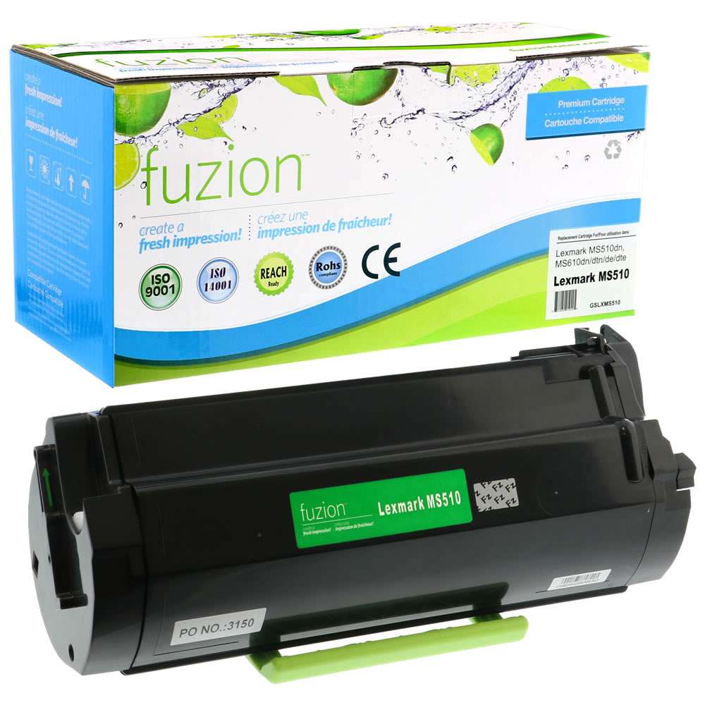 Lexmark 50F1U00 Remanufactured Toner Cartridge Ultra High Yield - Black - Fuzion