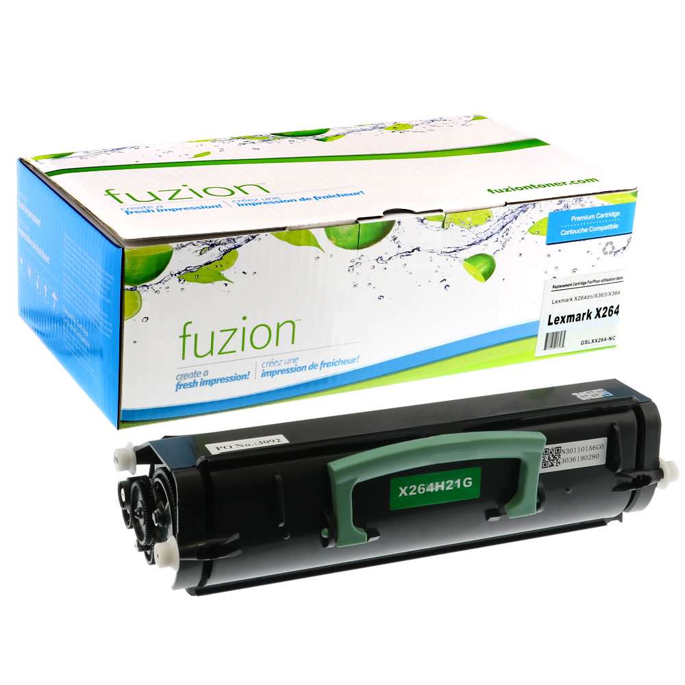 Lexmark X264H21G Compatible Toner Cartridge - Black - Fuzion
