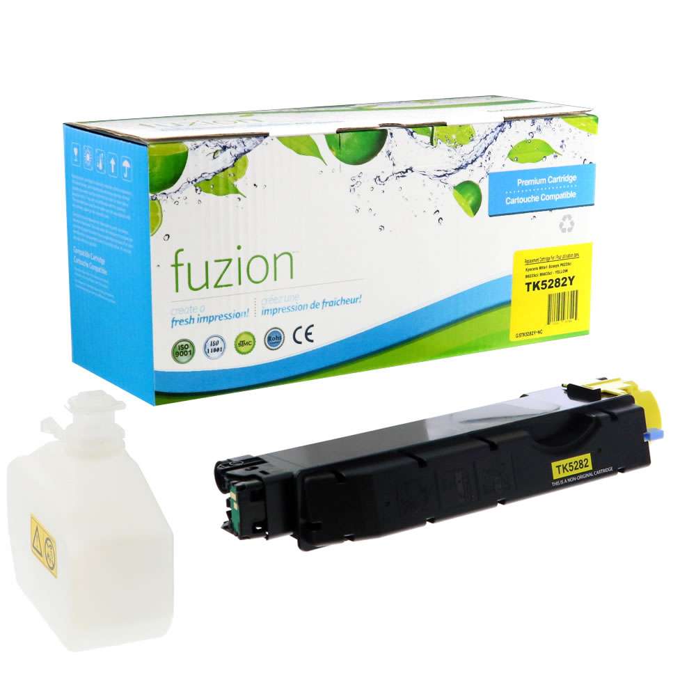 Kyocera Mita TK-5282Y Compatible Compa. Toner Cartridge - Yellow - Fuzion