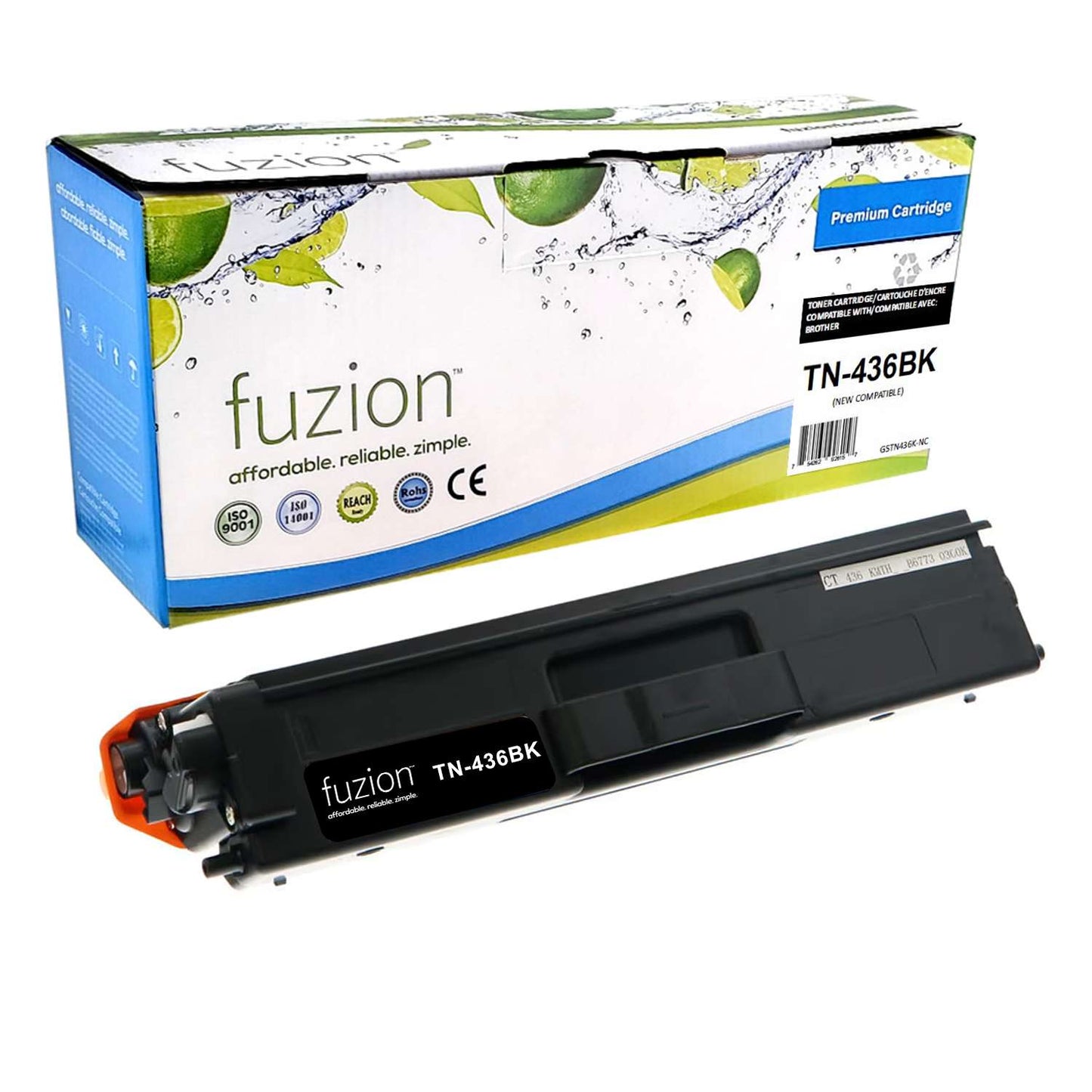 Brother TN436BK Compatible Super High Yield - Black Toner Cartridge - Fuzion